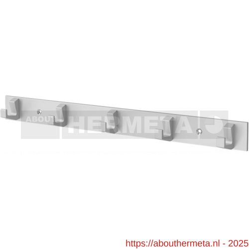 Hermeta 0655 handdoekrek 5 haaks mat naturel EAN sticker - R20100708 - afbeelding 1