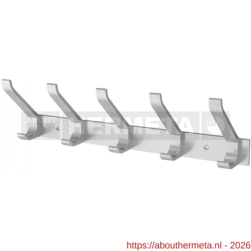 hermeta 0685 handdoekrek kapstok 5x haak nummer 880 naturel EAN sticker - R20100222 - afbeelding 1