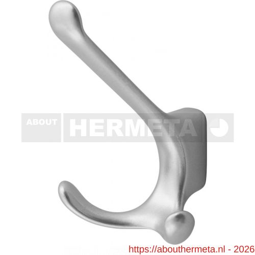 Hermeta 0820 garderobe hoed- en jashaak dubbel naturel EAN sticker - R20100727 - afbeelding 1