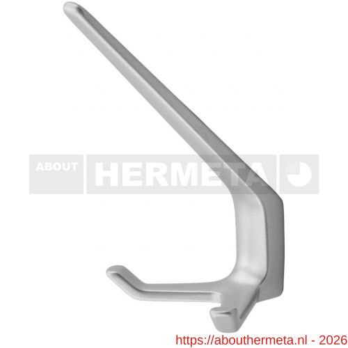 Hermeta 0860 garderobe hoed- en jashaak dubbel naturel - R20100729 - afbeelding 1