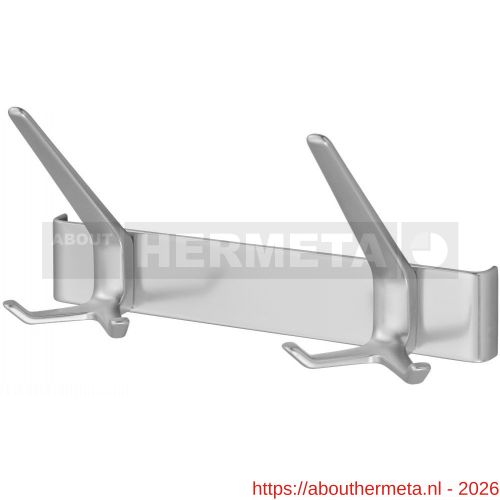 Hermeta 0862 garderobe kapstok 2x haak nummer 860 naturel - R20100602 - afbeelding 1