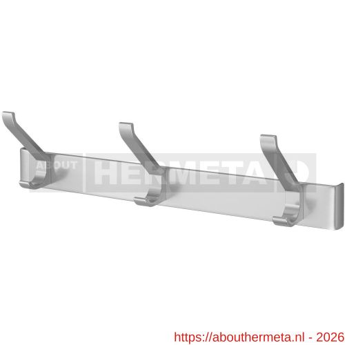 Hermeta 0883 garderobe kapstok 3x haak nummer 880 naturel EAN sticker - R20100286 - afbeelding 1