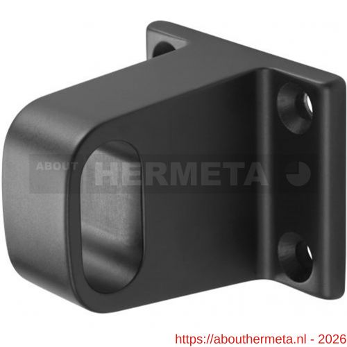 Hermeta 1032 garderobebuis steun midden Gardelux 1 type 1 mat zwart EAN sticker - R20102153 - afbeelding 1