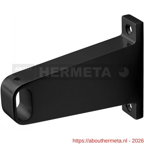 Hermeta 1052 garderobebuis steun midden Gardelux 1 type 3 mat zwart - R20101556 - afbeelding 1