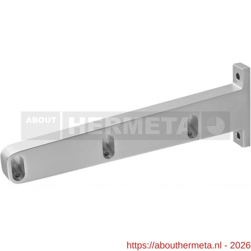 Hermeta 1111 garderobebuis steun eind rechts Gardelux 1 type 7A naturel EAN sticker - R20100484 - afbeelding 1