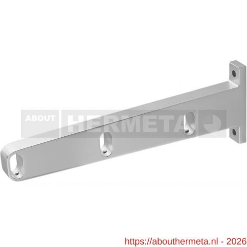 Hermeta 1112 garderobebuis steun midden Gardelux 1 type 7A naturel EAN sticker - R20100488 - afbeelding 1