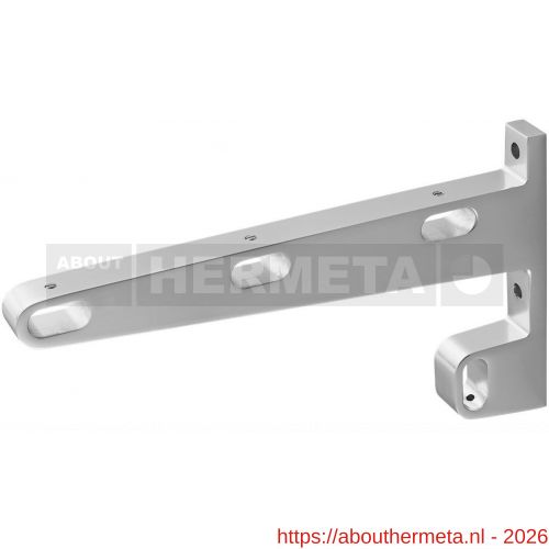 Hermeta 1142 garderobebuis steun midden Gardelux 1 type 13 naturel EAN sticker - R20100506 - afbeelding 1