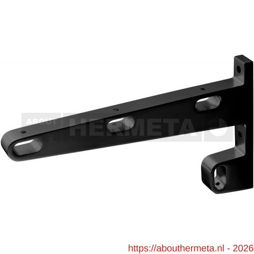Hermeta 1142 garderobebuis steun midden Gardelux 1 type 13 mat zwart EAN sticker - R20101599 - afbeelding 1