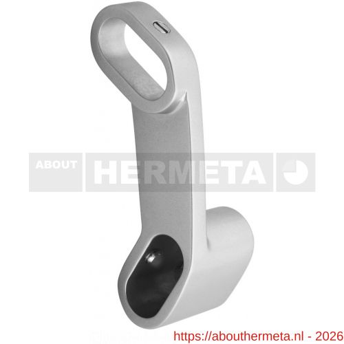 Hermeta 1151 garderobebuis beugel rechts Gardelux 1 type 10 en 13 naturel EAN sticker - R20100369 - afbeelding 1