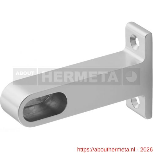Hermeta 1190 garderobebuis plafondbevestiging steun eind Gardelux 1 naturel EAN sticker - R20100519 - afbeelding 1