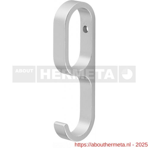 Hermeta 1205 garderobebuis schuifhaak 8 mm breed naturel - R20100403 - afbeelding 1