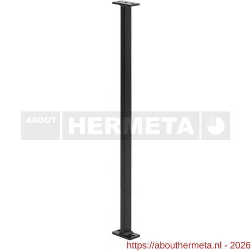 Hermeta 1338 garderobe verbindingsregel 70 cm set 2 stuks zwart - R20100569 - afbeelding 1
