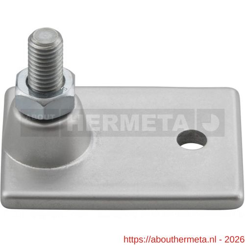 Hermeta 1365 garderobe bouwprofiel stelplaat M10 Gardelux naturel - R20100070 - afbeelding 1