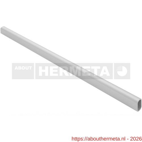 Hermeta 1900 garderobebuis recht ovaal buis 30x14 mm L 500 cm mat naturel - R20102106 - afbeelding 1