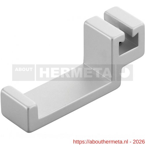 Hermeta 2081 garderobebuis jashaak enkel Gardelux 2 mat naturel - R20100417 - afbeelding 1