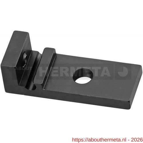 Hermeta 2352 garderobe steun sierlijst Gardelux 2R mat zwart - R20100566 - afbeelding 1