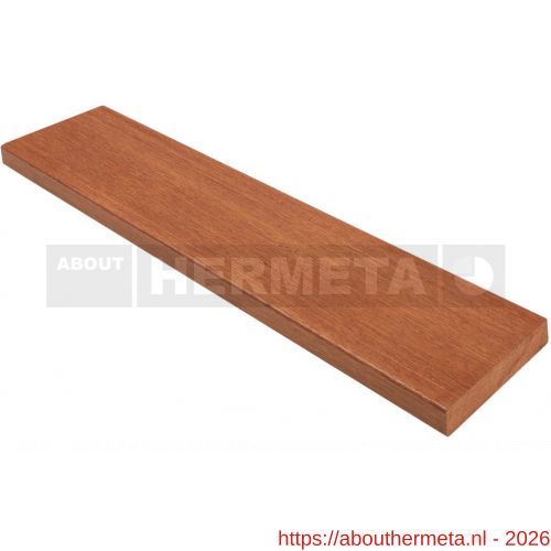 Hermeta 3007 zitbank zitdeel hout 90x25 mm meranti hardhout per meter - R20101350 - afbeelding 1