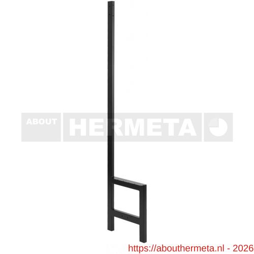 Hermeta 3075 zitbank banksteun Gardelux type 5 Gardelux vrijstaand zwart - R20101356 - afbeelding 1