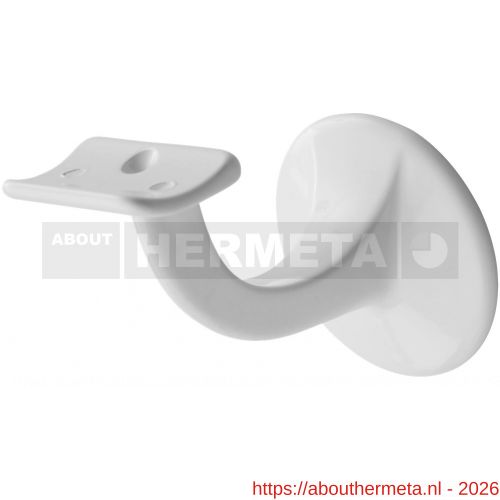 Hermeta 3501 leuninghouder 65 mm holzadel M8 wit EAN sticker - R20100839 - afbeelding 1