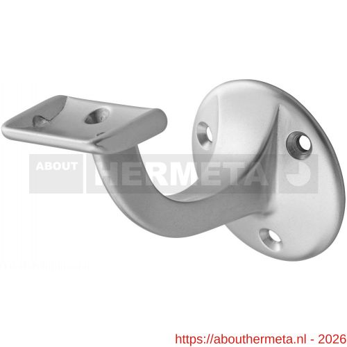 Hermeta 3502 leuninghouder 65 mm vlakzadel naturel EAN sticker - R20100844 - afbeelding 1