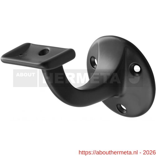Hermeta 3502 leuninghouder 65 mm vlakzadel zwart - R20100842 - afbeelding 1