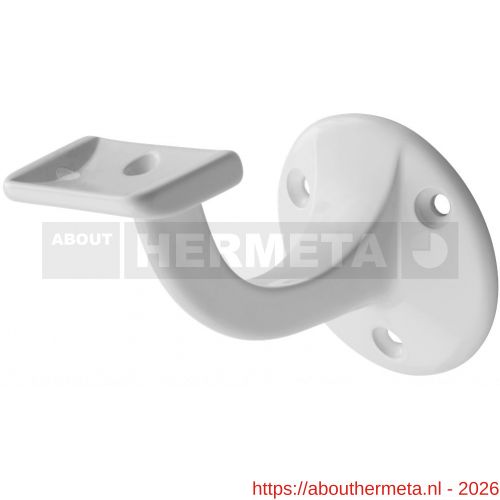 Hermeta 3502 leuninghouder 65 mm vlakzadel wit EAN sticker - R20100846 - afbeelding 1