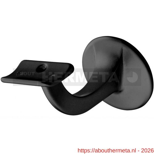 Hermeta 3506 leuninghouder 75 mm holzadel M8 zwart - R20101489 - afbeelding 1