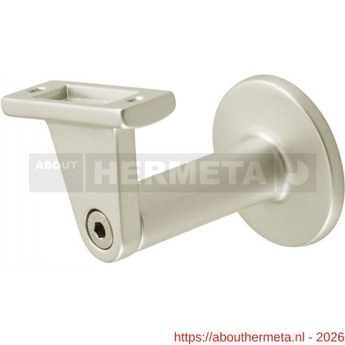 Hermeta 3525 verstelbare samengestelde leuninghouder vlakzadel tapgat nieuw zilver - R20100877 - afbeelding 1