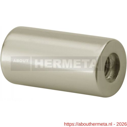 Hermeta 3530 leuninghouder zuil D=20 mm L=39 mm 2x M8 nieuw zilver - R20101000 - afbeelding 1
