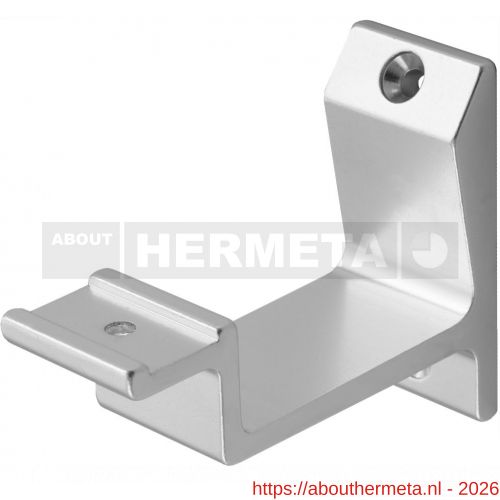 Hermeta 3540 leuninghouder vlakzadel opschroevend naturel EAN sticker - R20100883 - afbeelding 1