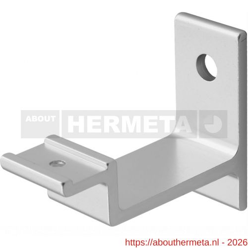 Hermeta 3541 leuninghouder vlakzadel stokschroef naturel EAN sticker - R20101522 - afbeelding 1