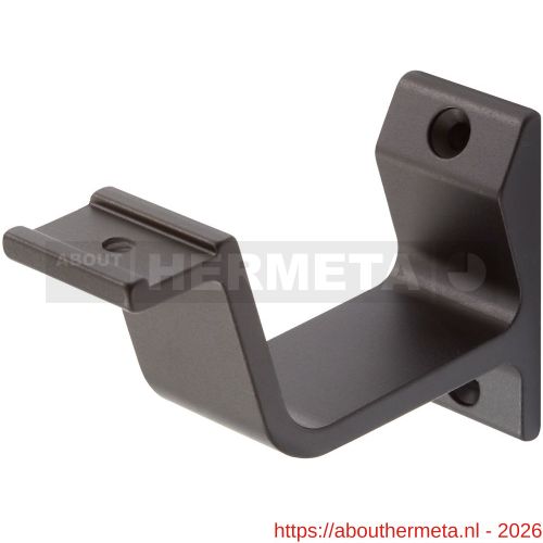 Hermeta 3550 leuninghouder vlakzadel profiel opschroevend mat zwart EAN sticker - R20101442 - afbeelding 1