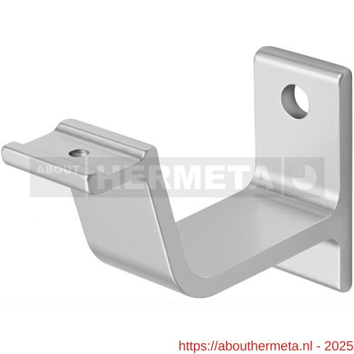 Hermeta 3551 leuninghouder vlakzadel profiel stokschroef M8 naturel EAN sticker - R20101444 - afbeelding 1