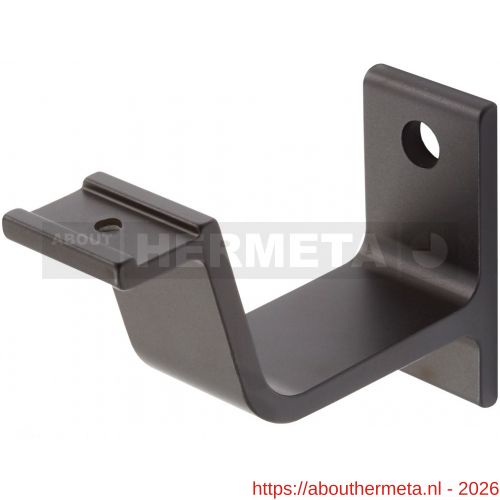 Hermeta 3551 leuninghouder vlakzadel profiel stokschroef M8 mat zwart - R20101449 - afbeelding 1