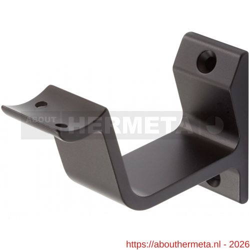 Hermeta 3552 leuninghouder holzadel profiel opschroevend mat zwart EAN sticker - R20101458 - afbeelding 1