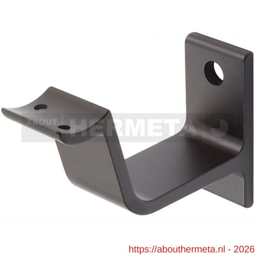 Hermeta 3553 leuninghouder holzadel profiel stokschroef M8 mat zwart EAN sticker - R20101466 - afbeelding 1