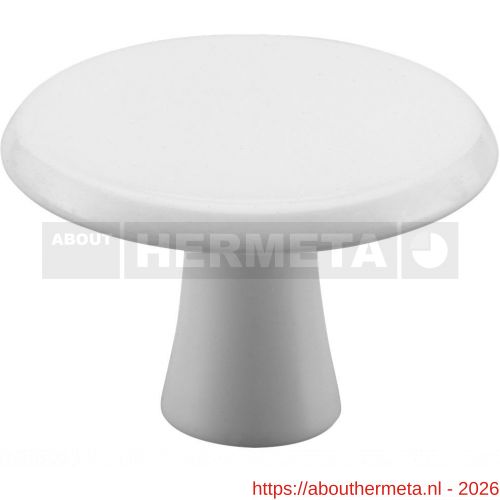 Hermeta 3751 meubelknop rond 30 mm met bout M4 wit - R20101060 - afbeelding 1