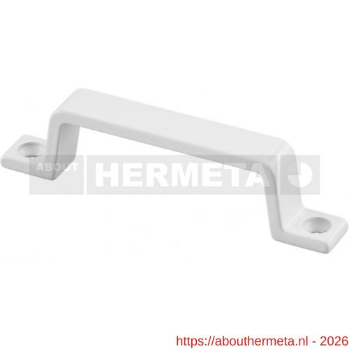 Hermeta 4200 hand- en meubelgreep 90 mm opschroevend wit EAN sticker - R20101106 - afbeelding 1