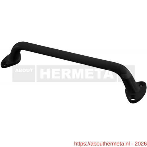 Hermeta 4268 hand- en meubelgreep 300 mm opschroevend zwart EAN sticker - R20102086 - afbeelding 1