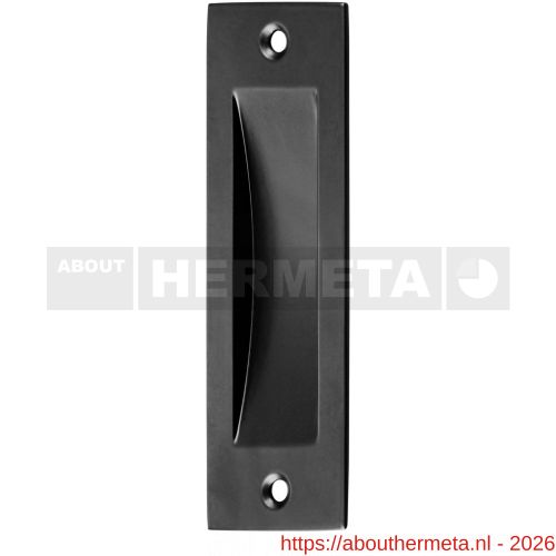 Hermeta 4556 schuifdeurkom 120x40 mm recht zwart EAN sticker - R20101400 - afbeelding 1