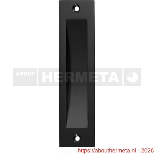 Hermeta 4558 schuifdeurkom 150x40 mm recht zwart EAN sticker - R20101976 - afbeelding 1
