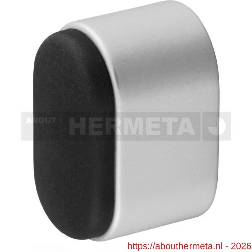 Hermeta 4700 deurbuffer ovaal 25 mm mat naturel - R20100088 - afbeelding 1