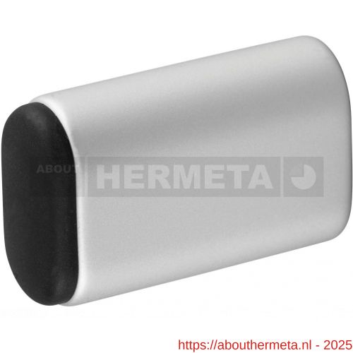 Hermeta 4704 deurbuffer ovaal 60 mm mat naturel - R20100098 - afbeelding 1