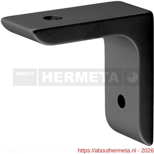 Hermeta 5500 plankdrager bevestigingshoek 65x65x30 mm mat zwart - R20101746 - afbeelding 1