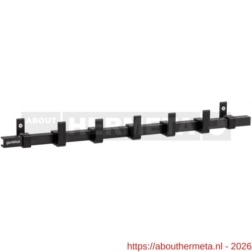 Hermeta GA7595 wand garderobe Gardelux Anna 5 haaks mat zwart - R20102023 - afbeelding 1